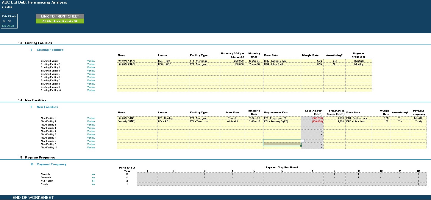 Debt/Loan Refinancing Analysis Excel Tool (Excel template (XLSX)) Preview Image