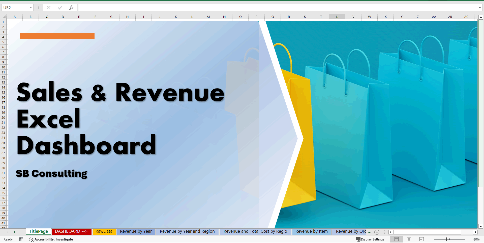 Sales and Revenue Dashboard