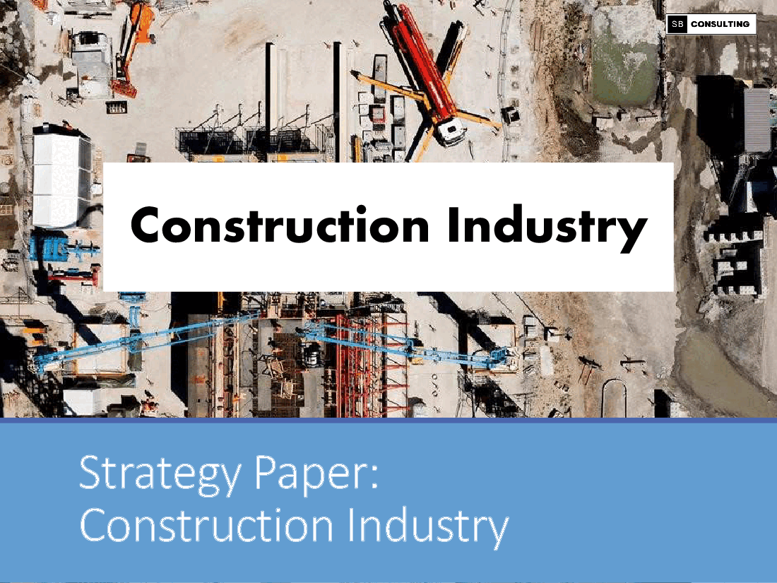 Strategy Paper: Construction Industry