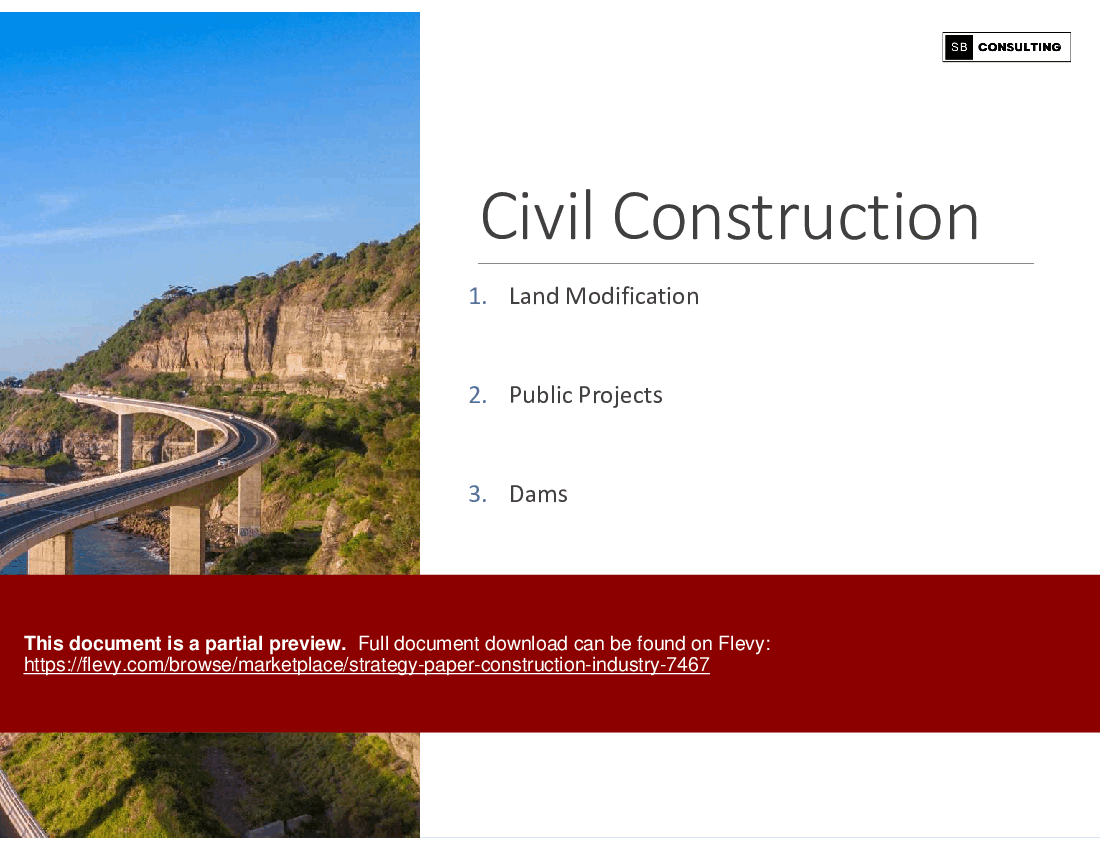 Strategy Paper: Construction Industry (258-slide PPT PowerPoint presentation (PPTX)) Preview Image