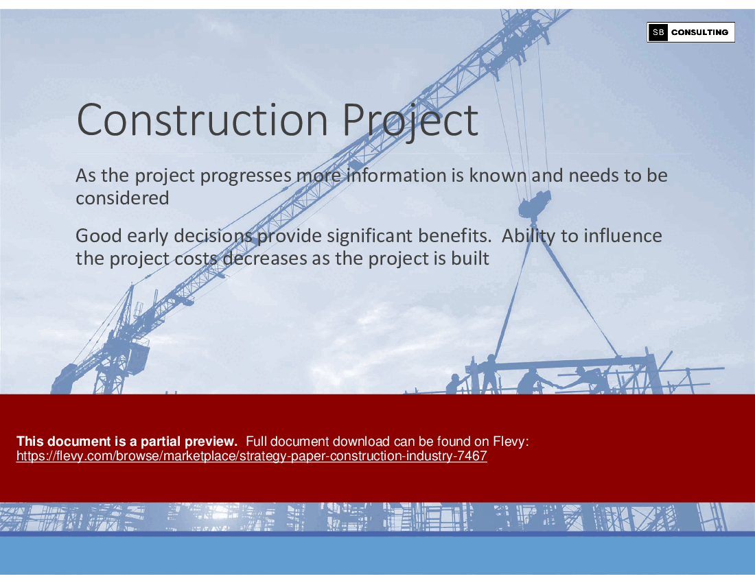Strategy Paper: Construction Industry (258-slide PPT PowerPoint presentation (PPTX)) Preview Image