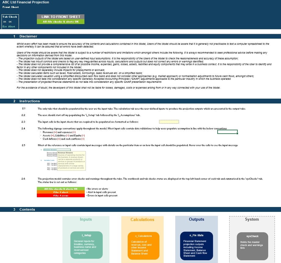 Retail Outlet Startup/Existing Business Financial Projection 3 Statement Model (Excel template (XLSX)) Preview Image