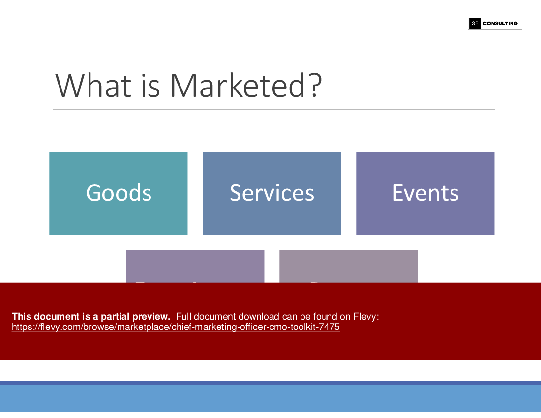 Chief Marketing Officer (CMO) Toolkit (314-slide PPT PowerPoint presentation (PPTX)) Preview Image