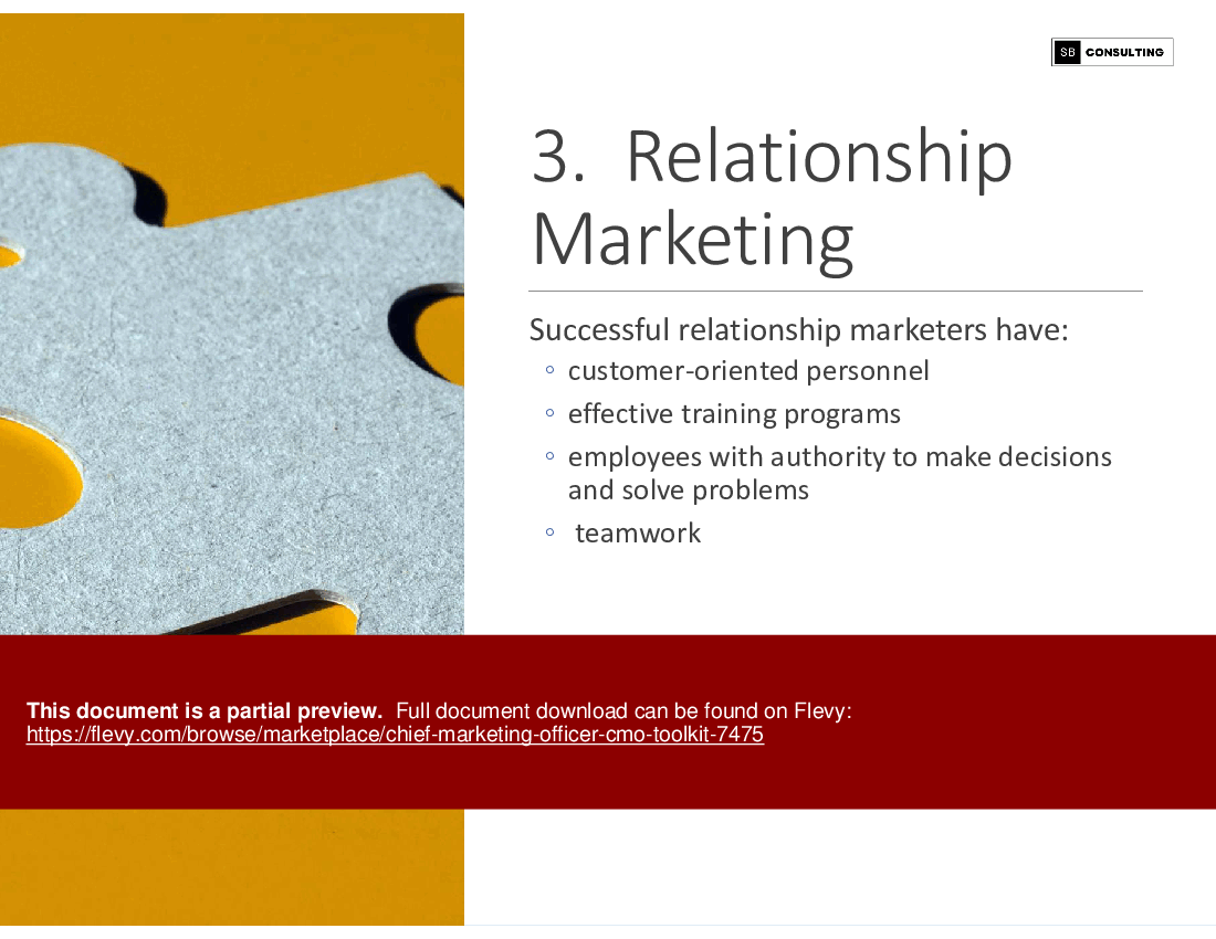 Chief Marketing Officer (CMO) Toolkit (314-slide PPT PowerPoint presentation (PPTX)) Preview Image