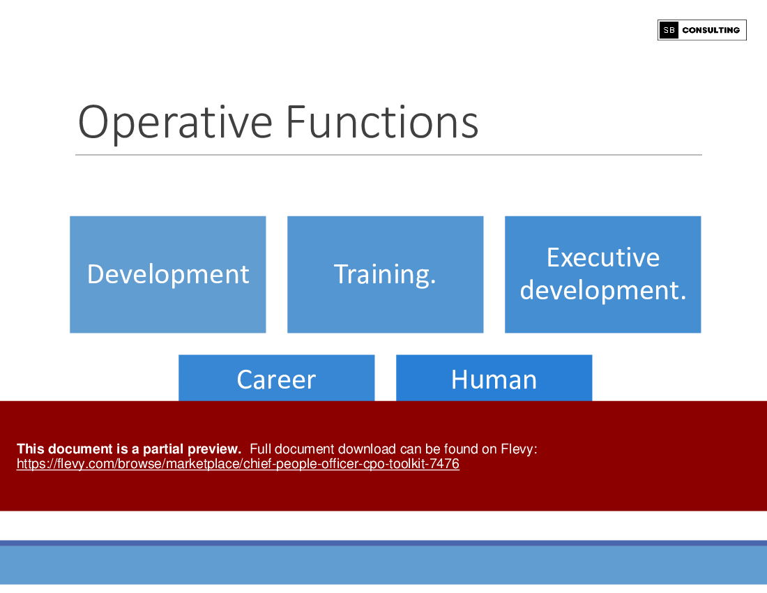 Chief People Officer (CPO) Toolkit (274-slide PPT PowerPoint presentation (PPTX)) Preview Image
