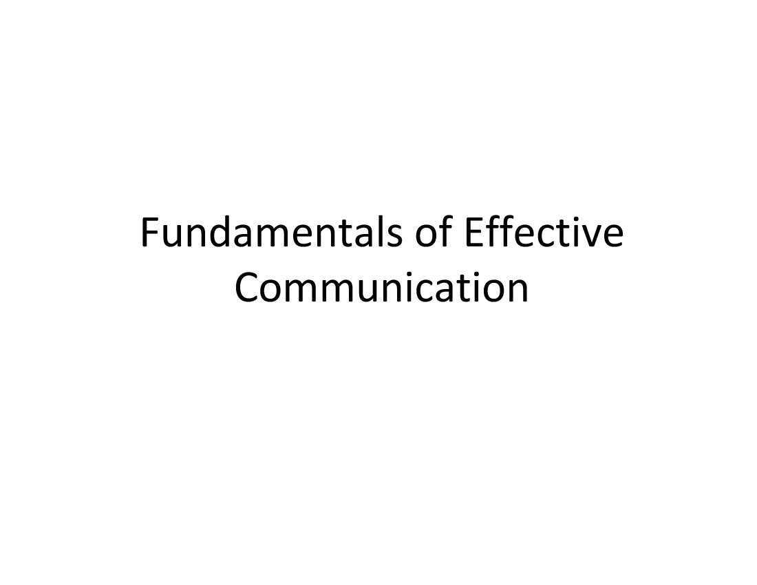 This is a partial preview of Fundamentals of Effective Communication (57-slide PowerPoint presentation (PPT)). Full document is 57 slides. 