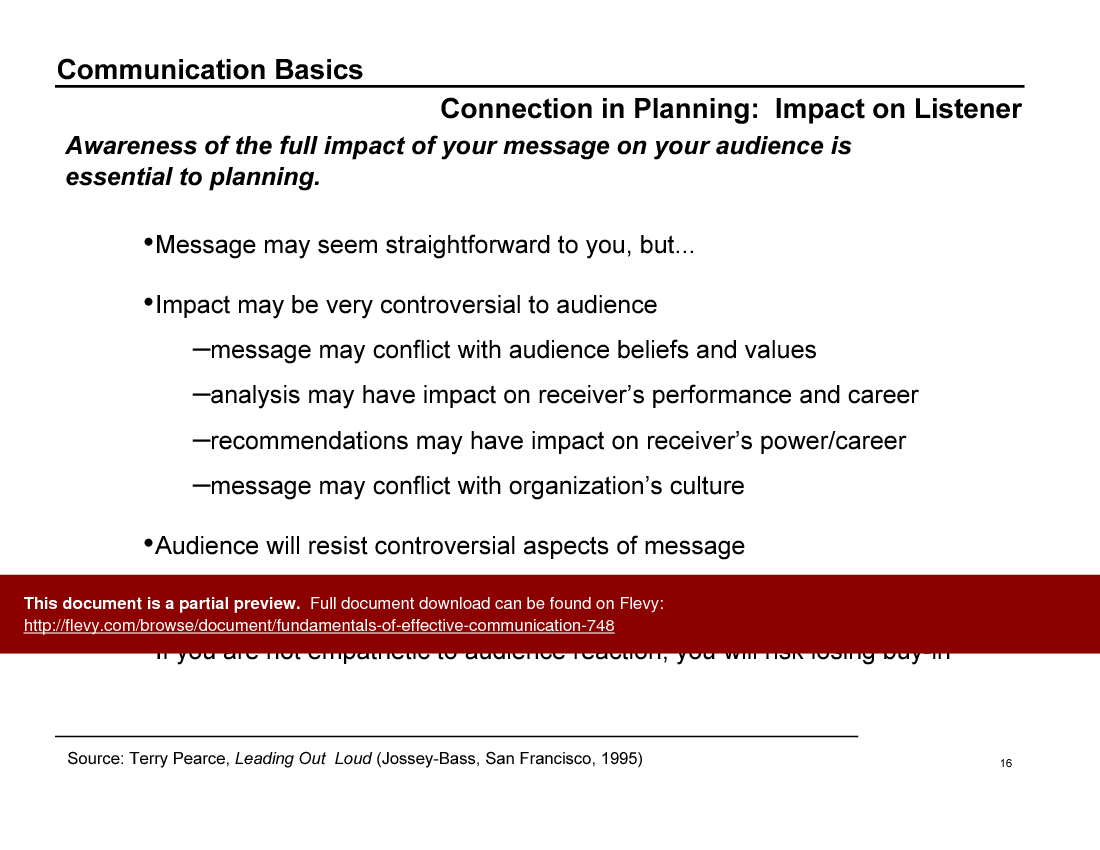 Fundamentals of Effective Communication (57-slide PPT PowerPoint presentation (PPT)) Preview Image