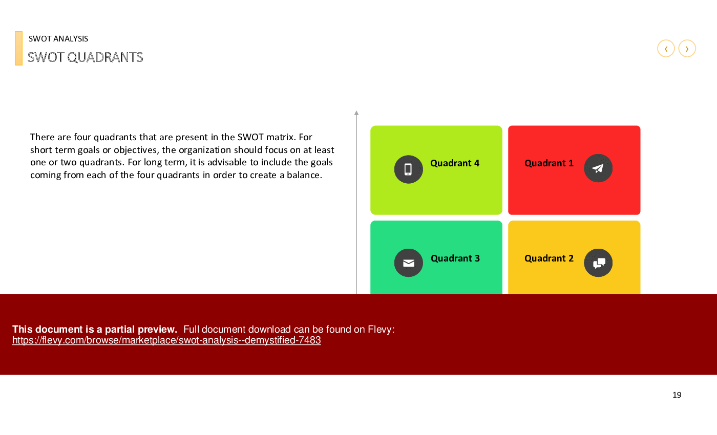 SWOT Analysis - Demystified (76-slide PowerPoint presentation (PPTX)) Preview Image