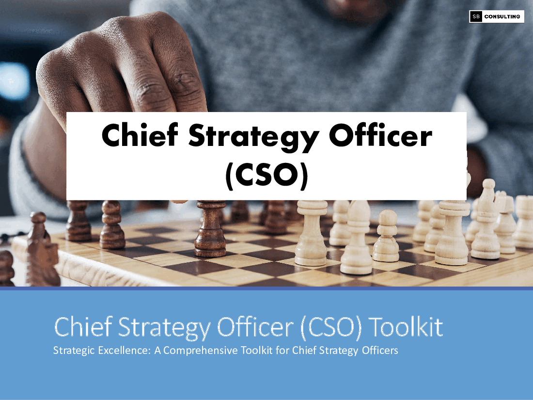 Chief Strategy Officer (CSO) Toolkit (324-slide PPT PowerPoint presentation (PPTX)) Preview Image