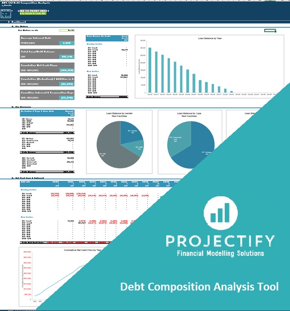 Total Debt/Loan Composition Analysis Excel Tool (Excel template (XLSX)) Preview Image