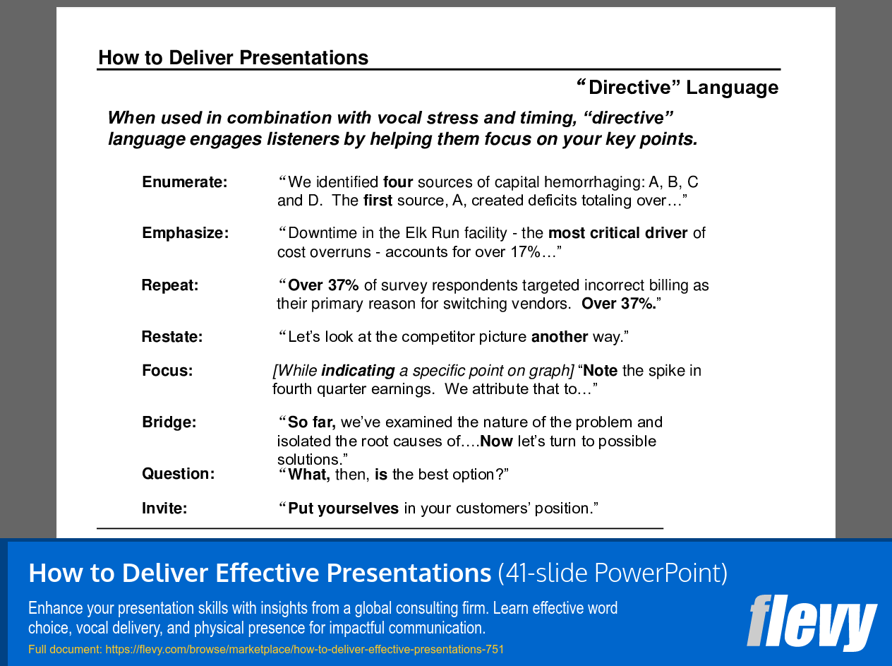 How to Deliver Effective Presentations (41-slide PPT PowerPoint presentation (PPT)) Preview Image