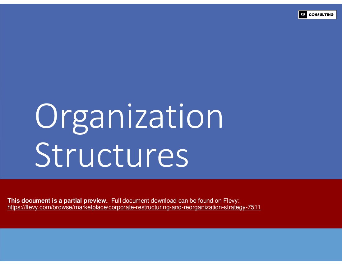 PPT: Corporate Restructuring and Reorganization Strategy (189-slide PPT ...
