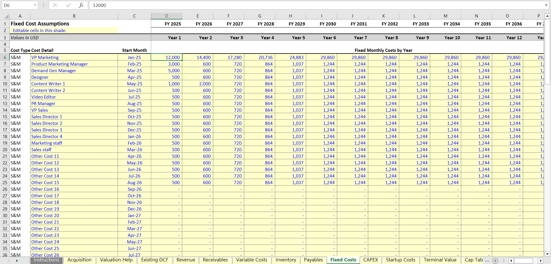 General Leveraged Buyout Model (Excel template (XLSX)) Preview Image
