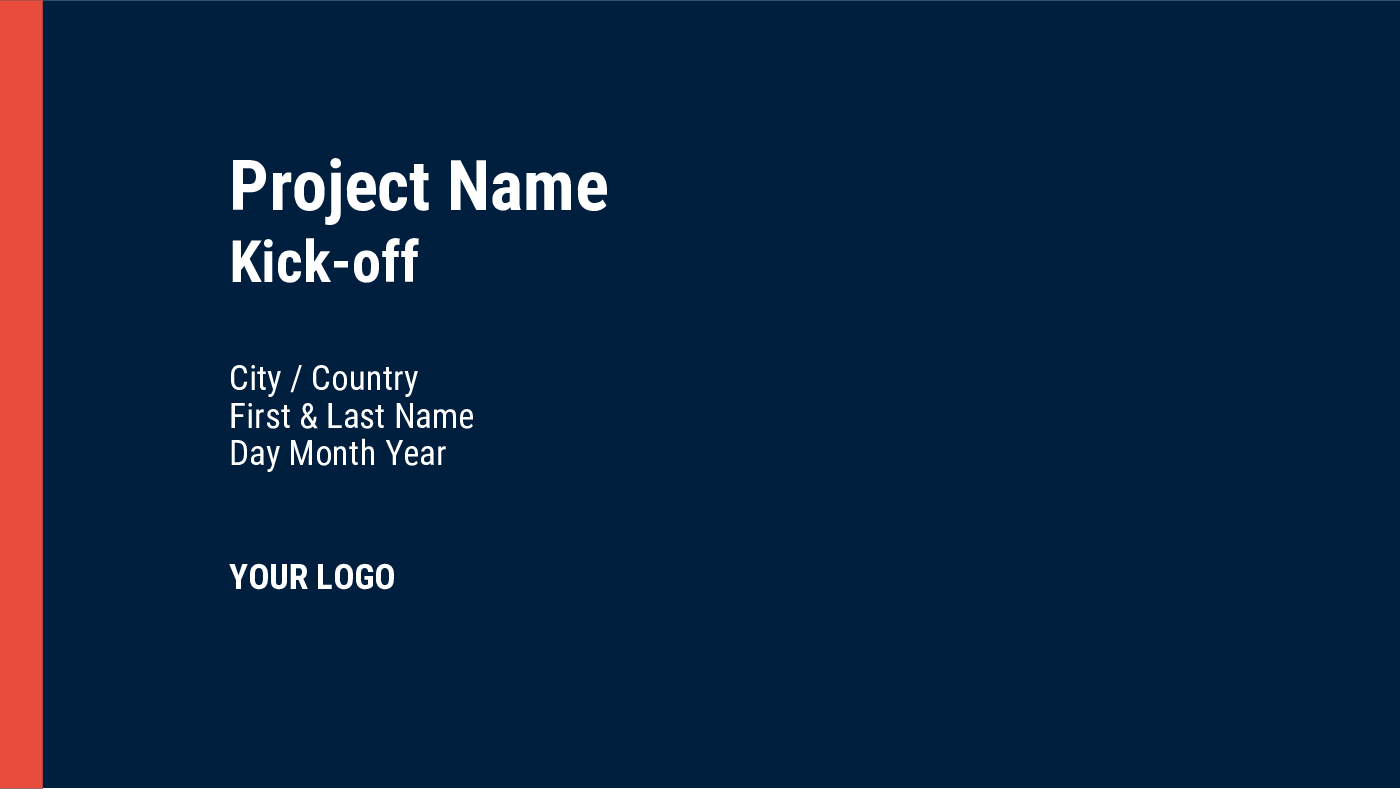 Project Kick-Off Template (36-slide PPT PowerPoint presentation (PPTX)) Preview Image