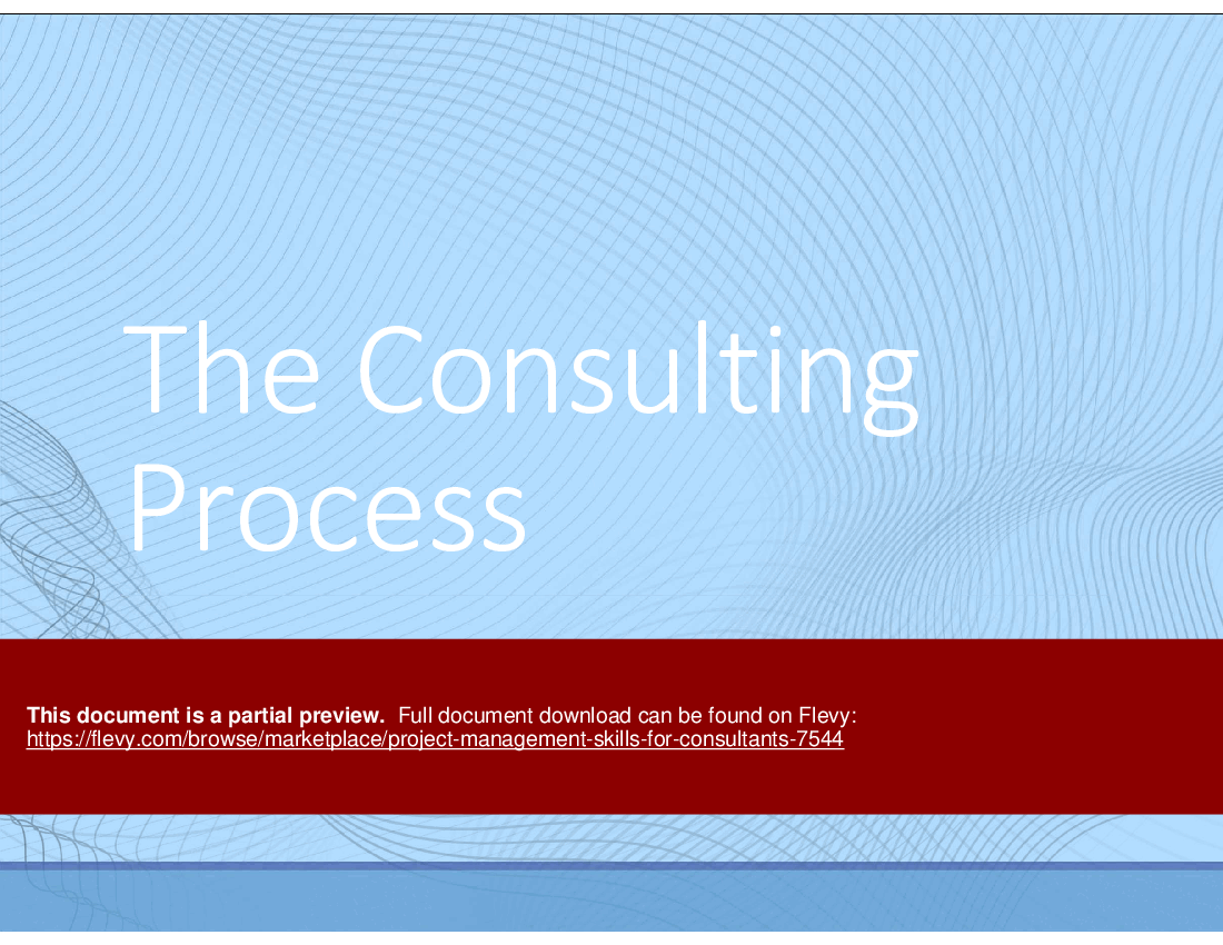 Project Management Skills For Consultants (273-slide PPT PowerPoint presentation (PPTX)) Preview Image