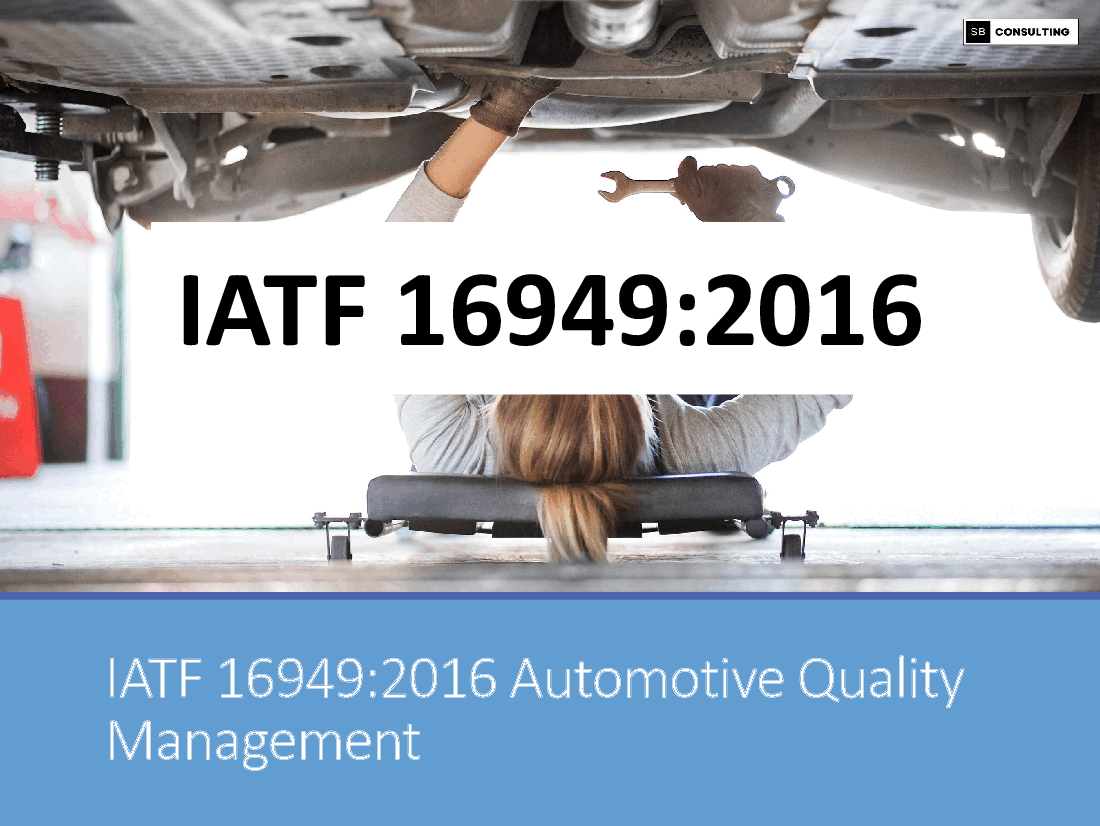 IATF 16949 Automotive Quality Management (153-slide PPT PowerPoint presentation (PPTX)) Preview Image