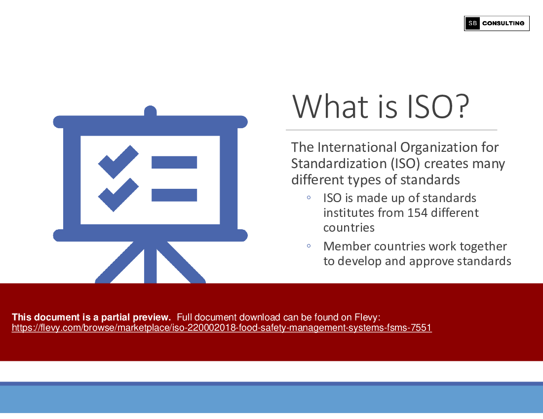 ISO 22000:2018 Food Safety Management Systems (FSMS) (254-slide PPT PowerPoint presentation (PPTX)) Preview Image