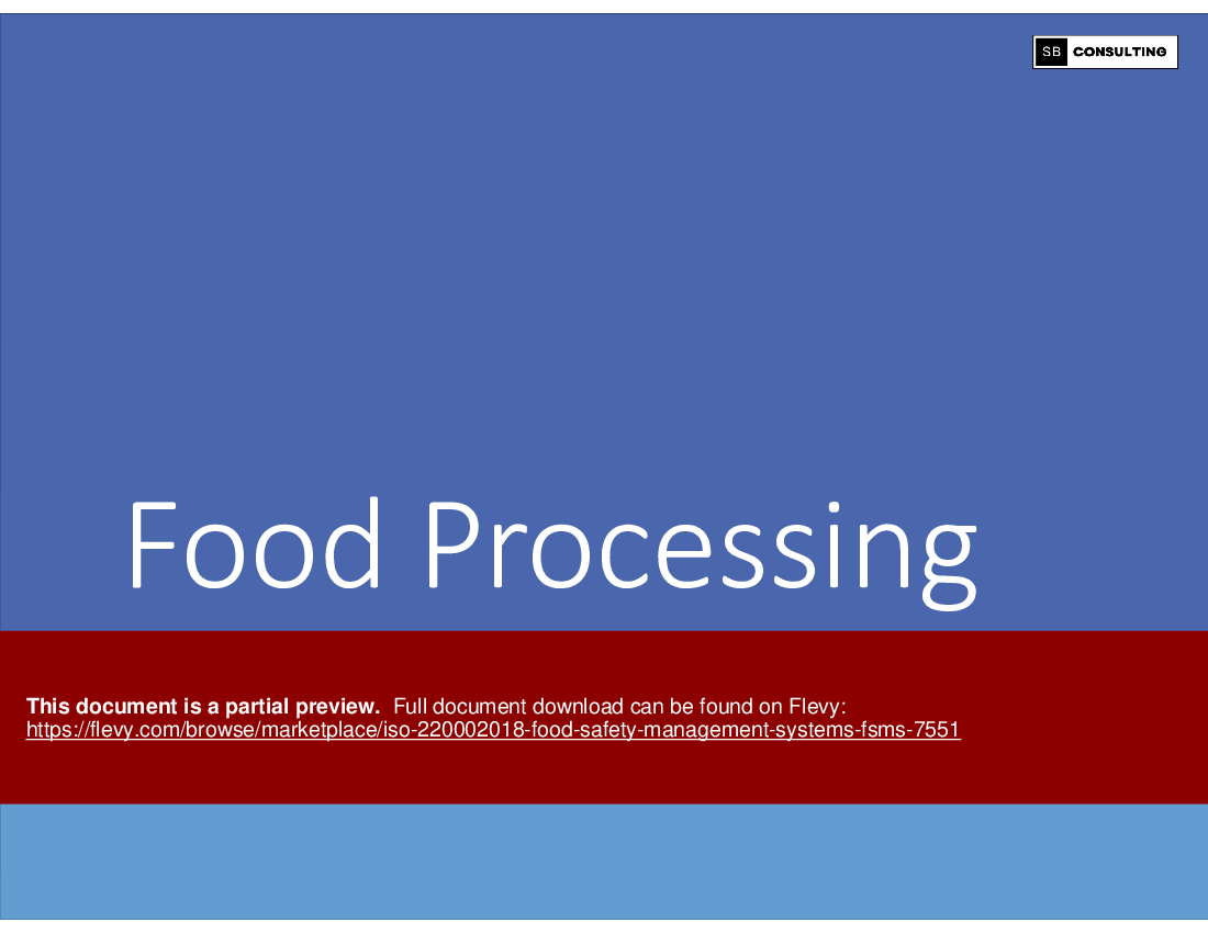 ISO 22000:2018 Food Safety Management Systems (FSMS) (254-slide PPT PowerPoint presentation (PPTX)) Preview Image