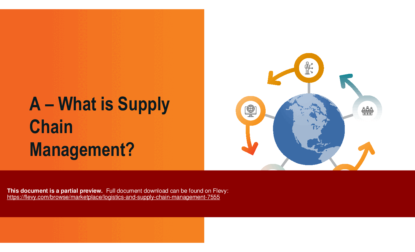 Logistics and Supply Chain Management (95-slide PPT PowerPoint presentation (PPTX)) Preview Image