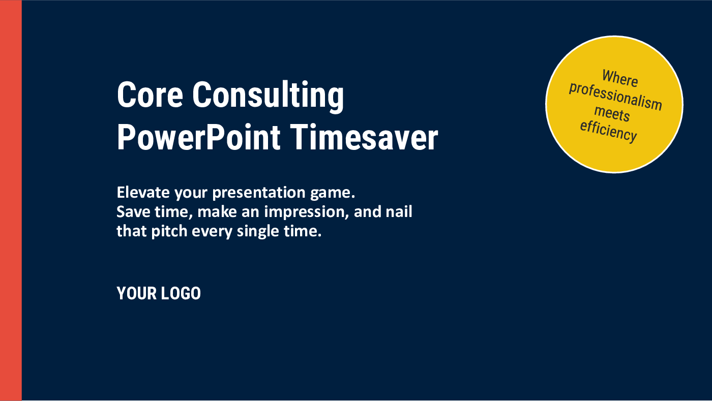 Core Consulting - PowerPoint Timesaver (68-slide PPT PowerPoint presentation (PPTX)) Preview Image