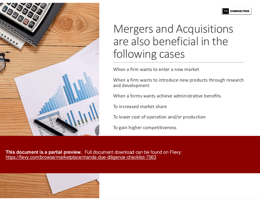 M&A Due Diligence Checklist (163-slide PPT PowerPoint presentation (PPTX)) Preview Image