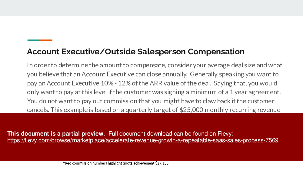 Accelerate Revenue Growth: A Repeatable SaaS Sales Process (26-page PDF document) Preview Image