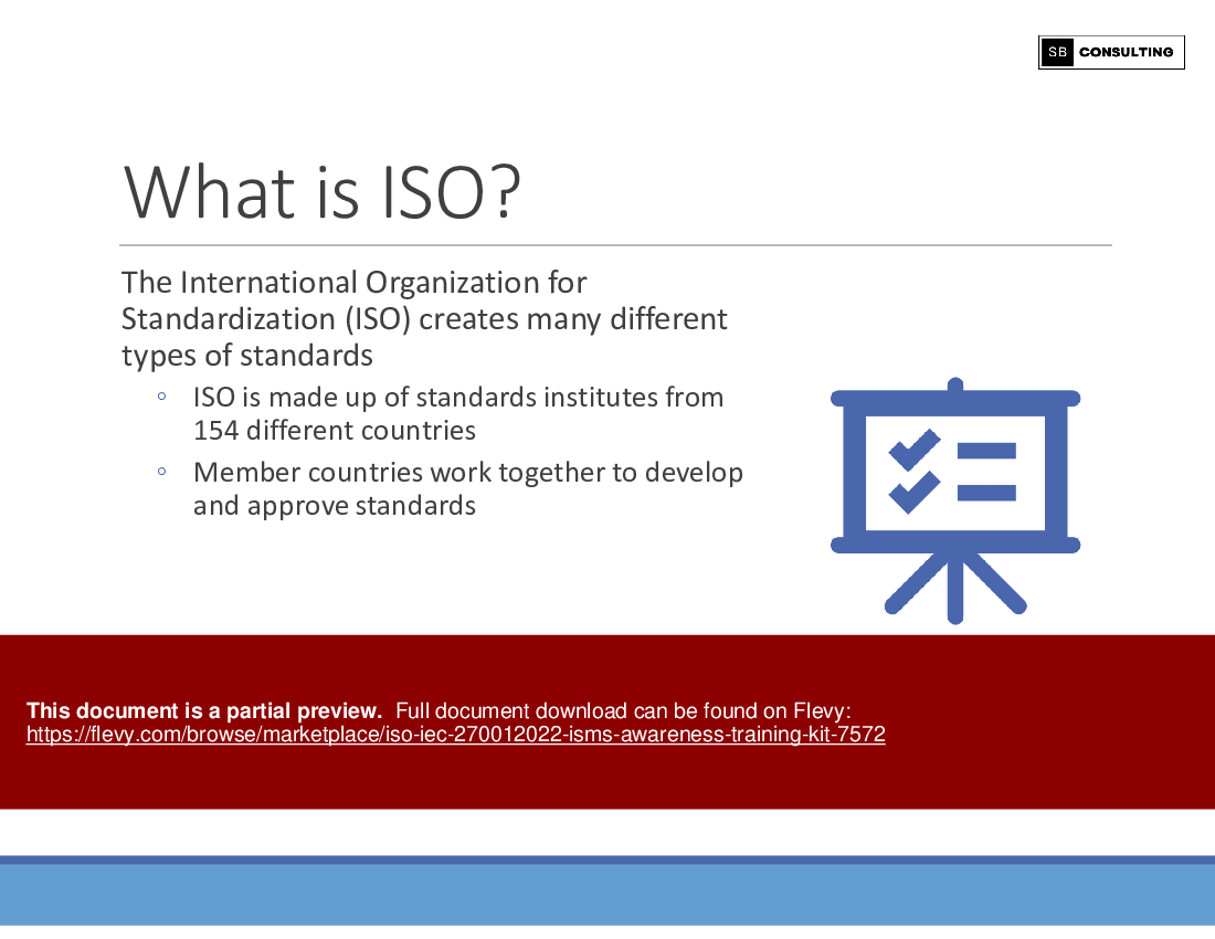 ISO/IEC 27001:2022 (ISMS) Awareness Training Kit (246-slide PPT PowerPoint presentation (PPTX)) Preview Image
