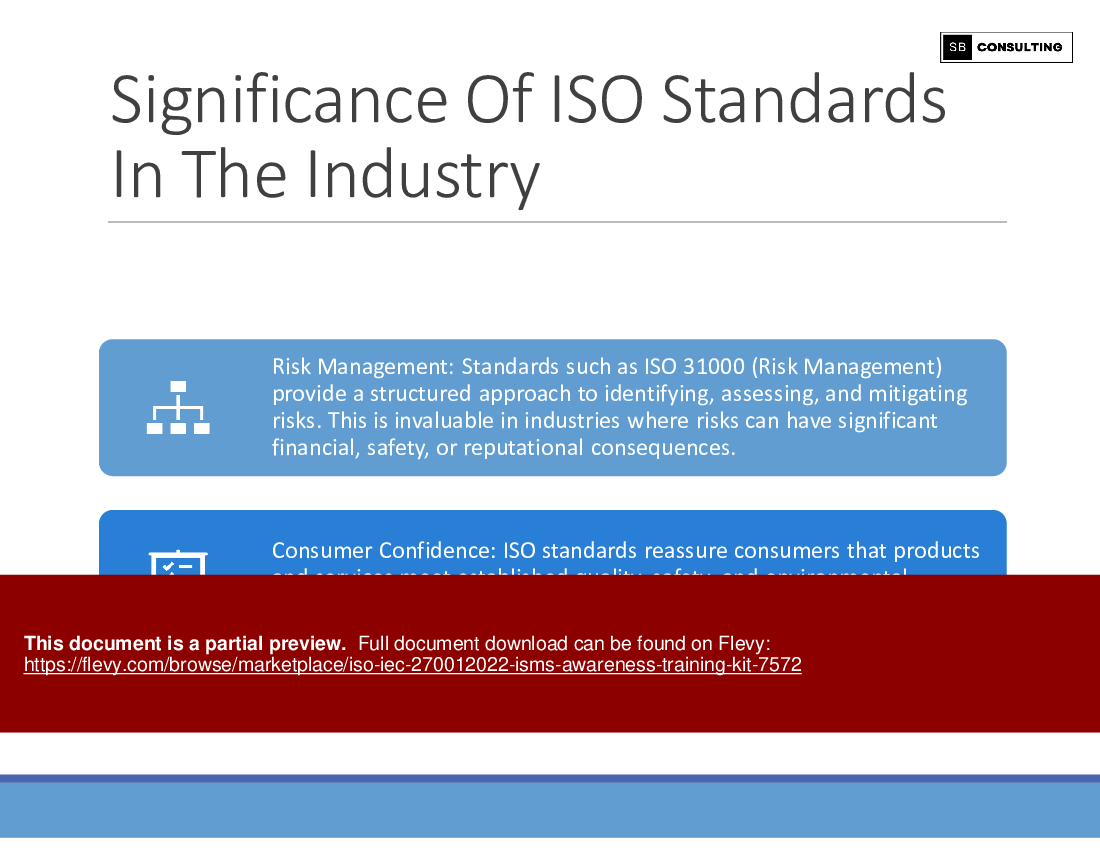 ISO/IEC 27001:2022 (ISMS) Awareness Training Kit (246-slide PPT PowerPoint presentation (PPTX)) Preview Image