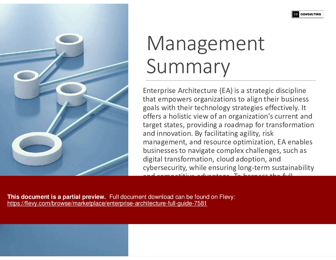 Enterprise Architecture (Full Guide) (342-slide PPT PowerPoint presentation (PPTX)) Preview Image