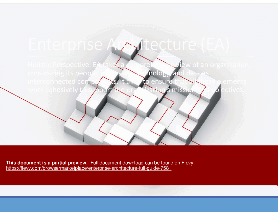 Enterprise Architecture (Full Guide) (342-slide PPT PowerPoint presentation (PPTX)) Preview Image