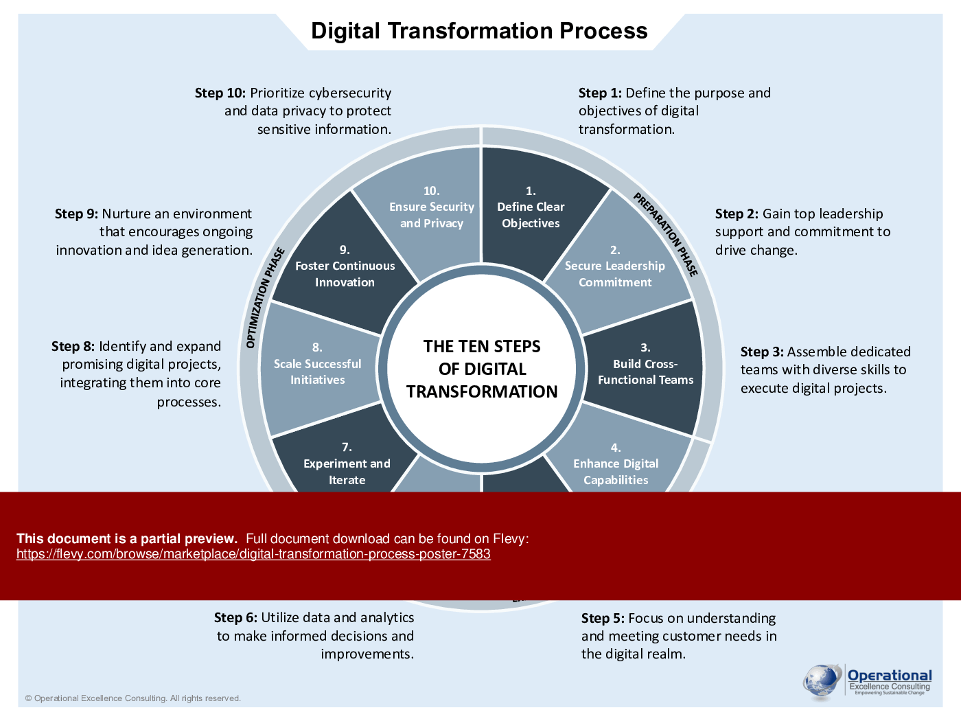 Digital Transformation Process Poster (7-page PDF document) Preview Image