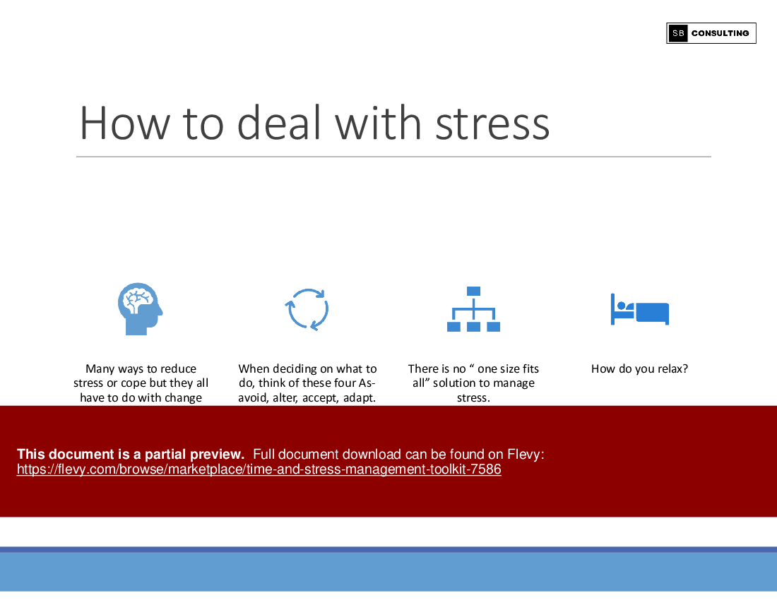 Time and Stress Management Toolkit (197-slide PPT PowerPoint presentation (PPTX)) Preview Image