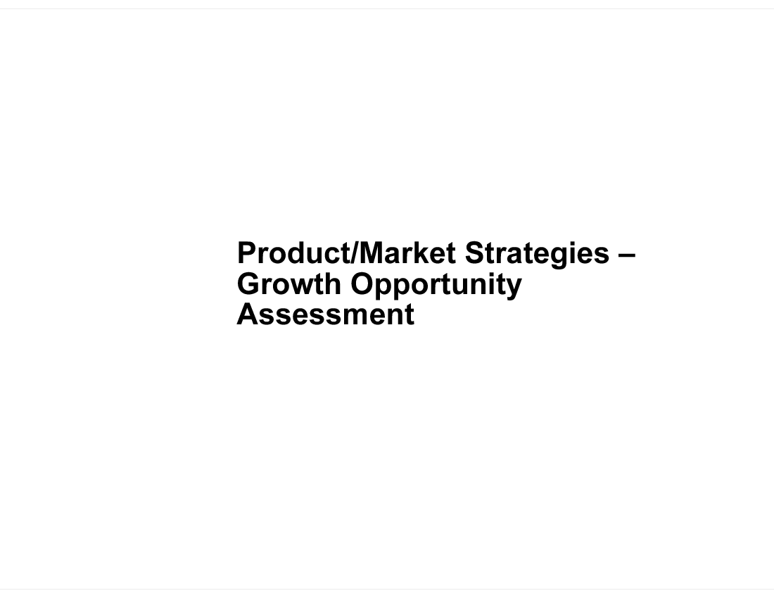 Growth Opportunity Assessment