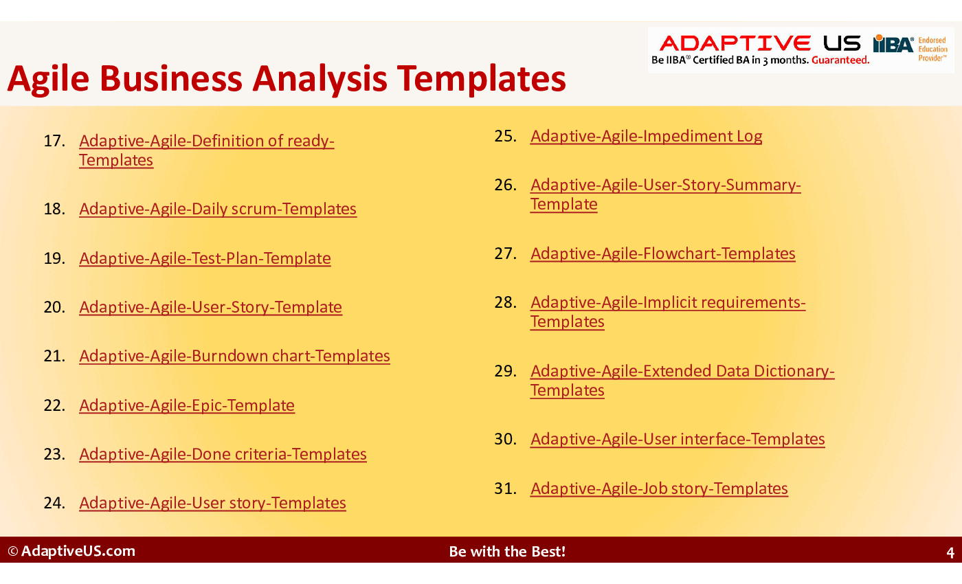 Agile Business Analysis Toolkit (7-slide PPT PowerPoint presentation (PPTX)) Preview Image
