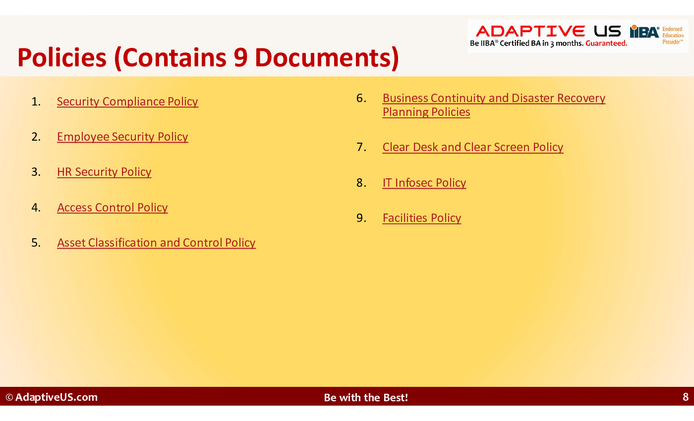 Information Security Management System Toolkit (14-slide PPT PowerPoint presentation (PPTX)) Preview Image