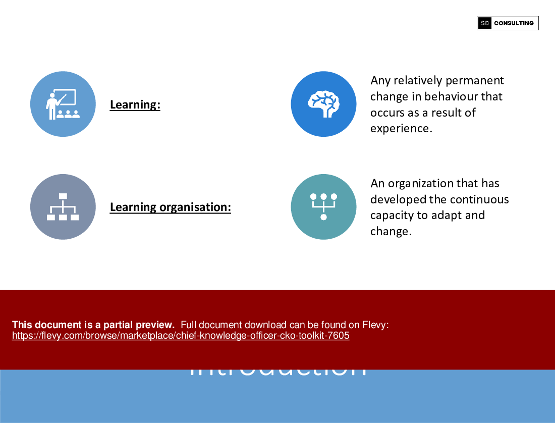 Chief Knowledge Officer (CKO) Toolkit (267-slide PPT PowerPoint presentation (PPTX)) Preview Image