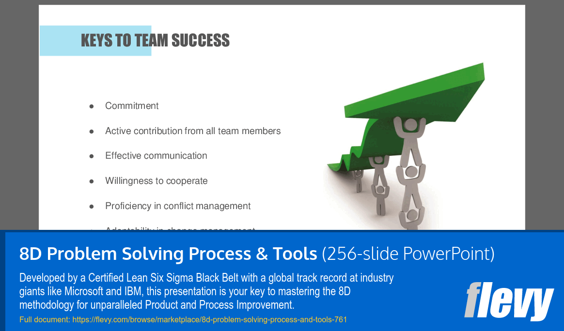 8D Problem Solving Process & Tools (256-slide PPT PowerPoint presentation (PPTX)) Preview Image