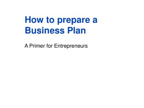 Business Plan Toolbox (Document Bundle)