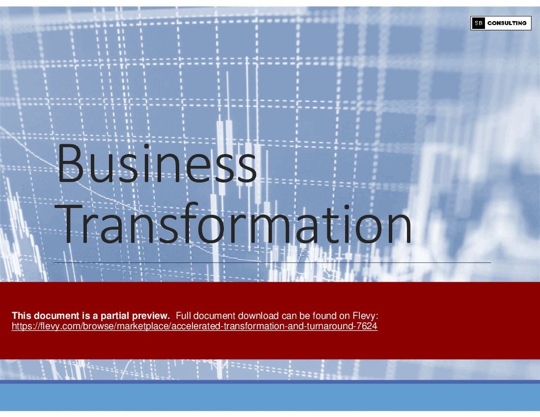Accelerated Transformation & Turnaround (316-slide PPT PowerPoint presentation (PPTX)) Preview Image
