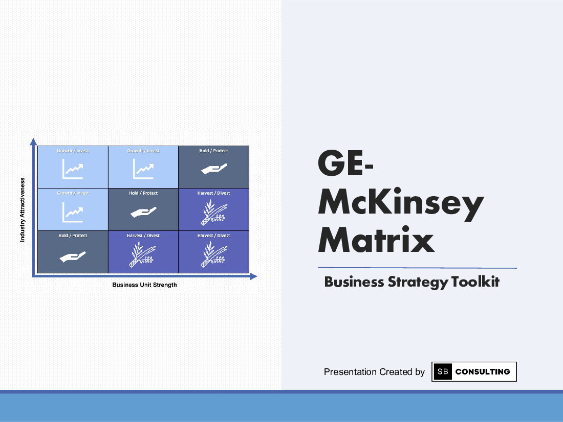 GE-McKinsey Matrix (231-slide PPT PowerPoint presentation (PPTX)) Preview Image