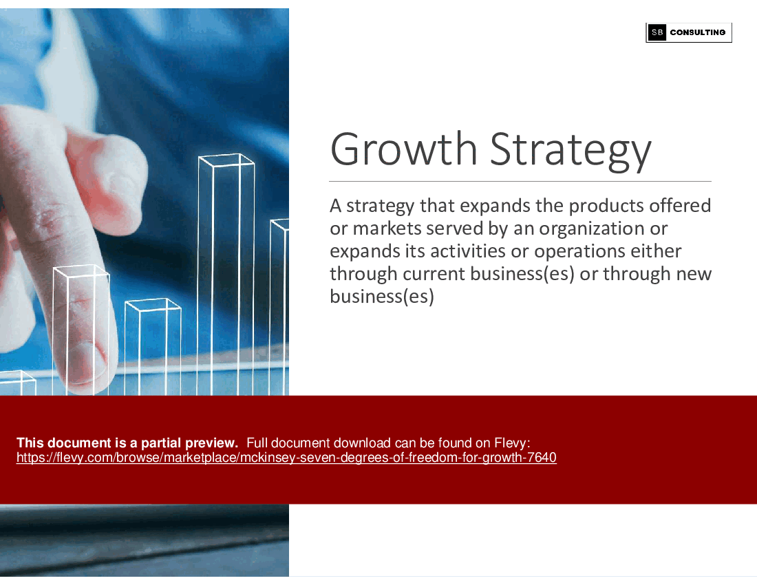 McKinsey Seven Degrees of Freedom for Growth (161-slide PPT PowerPoint presentation (PPTX)) Preview Image