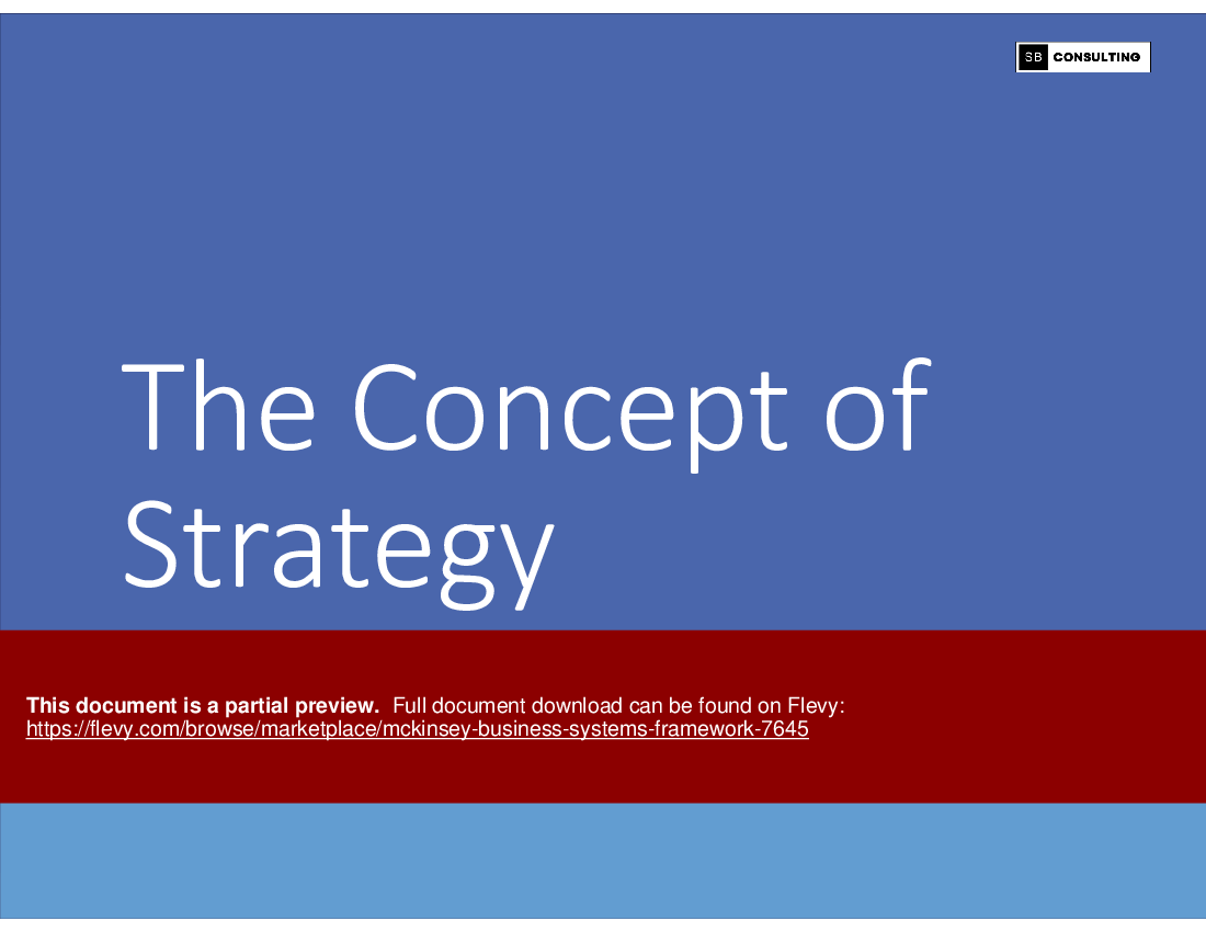 McKinsey Business Systems Framework (156-slide PPT PowerPoint presentation (PPTX)) Preview Image