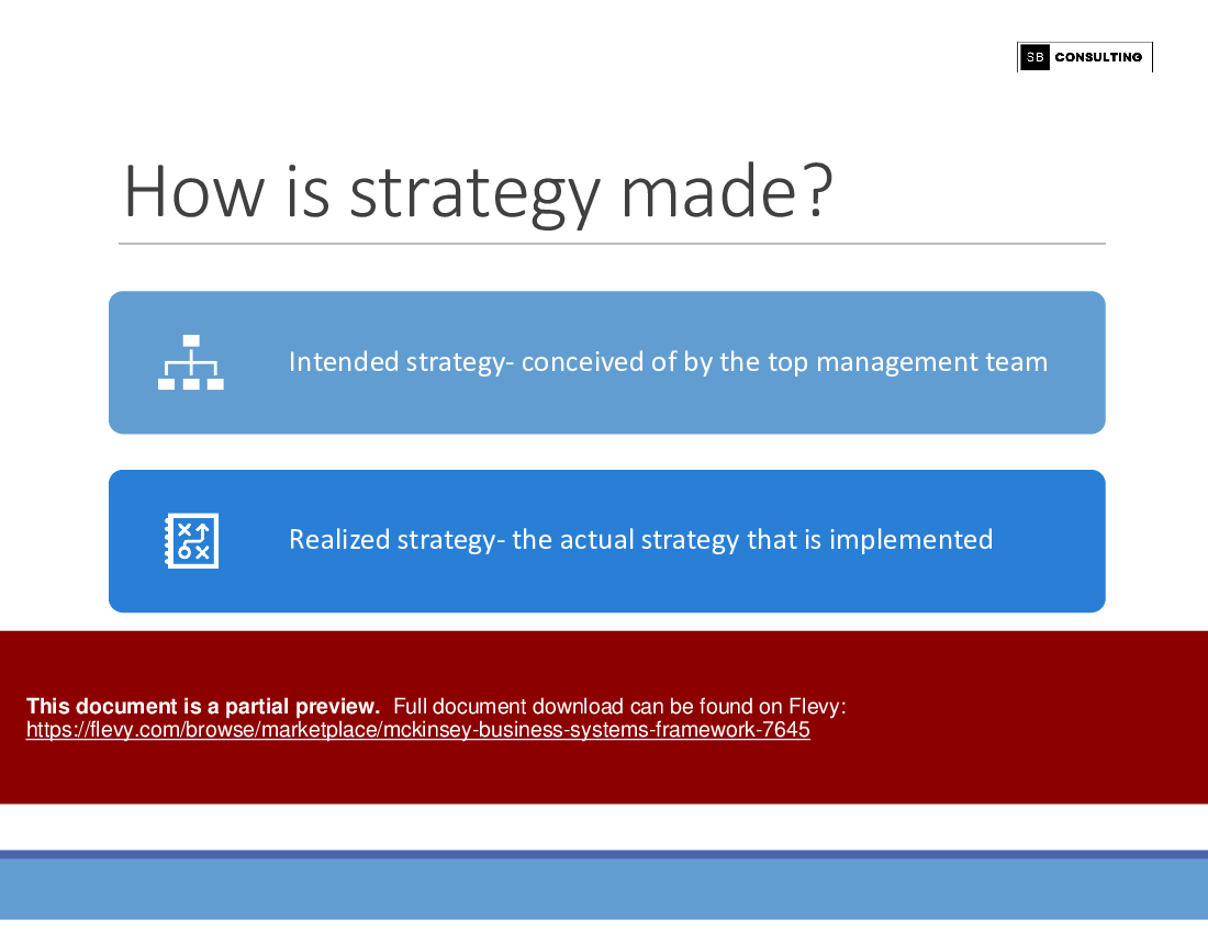 McKinsey Business Systems Framework (156-slide PPT PowerPoint presentation (PPTX)) Preview Image