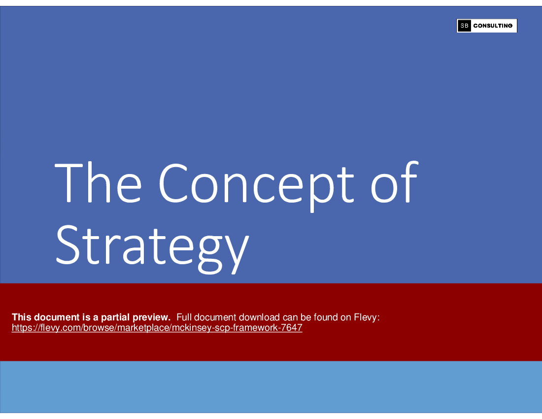 McKinsey SCP Framework (170-slide PPT PowerPoint presentation (PPTX)) Preview Image