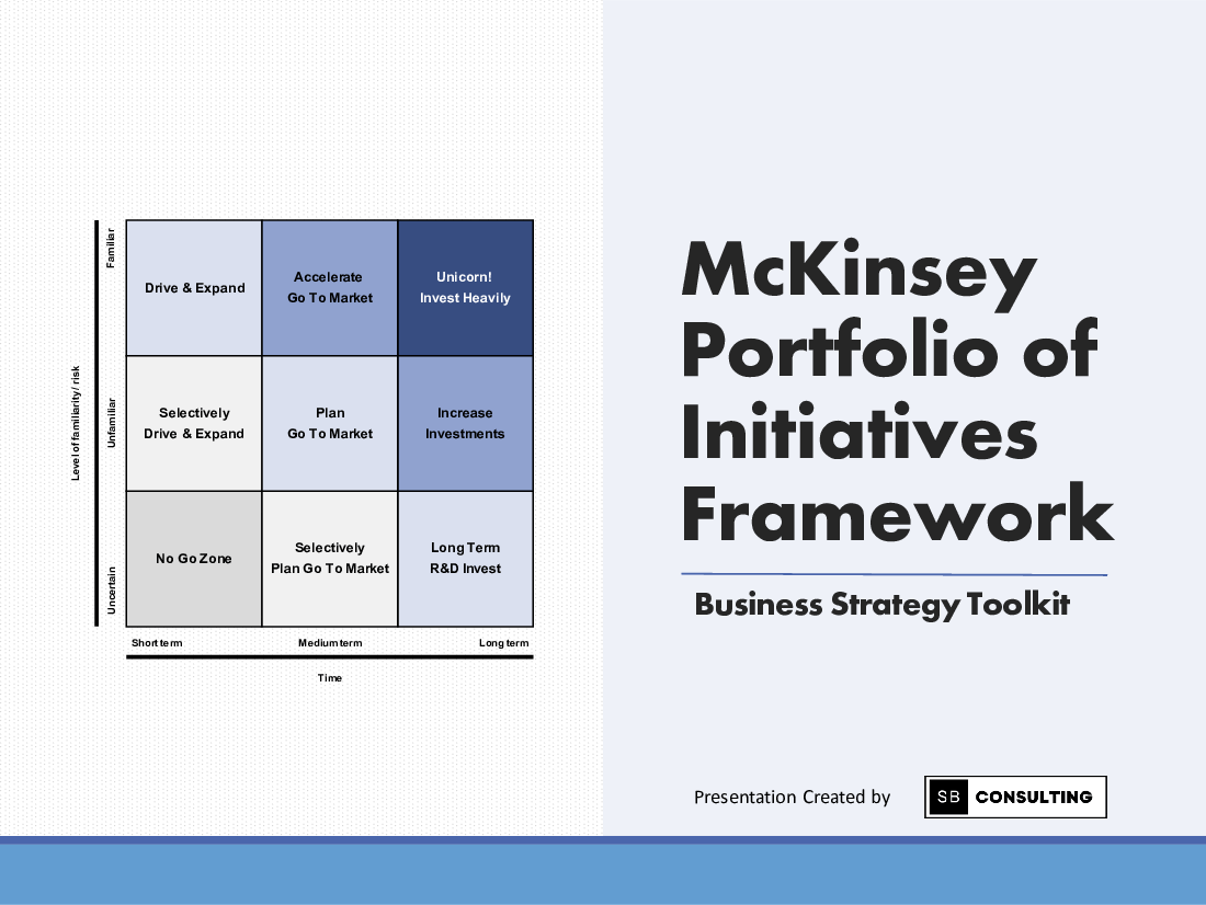 McKinsey Portfolio of Initiatives Framework