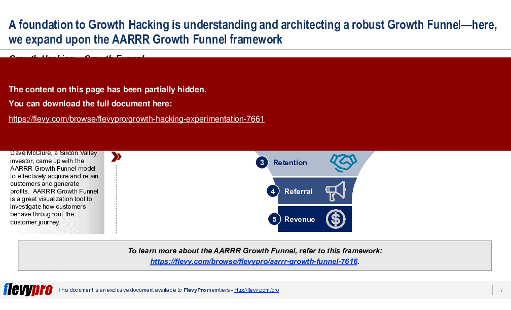 Growth Hacking Experimentation (30-slide PPT PowerPoint presentation (PPTX)) Preview Image