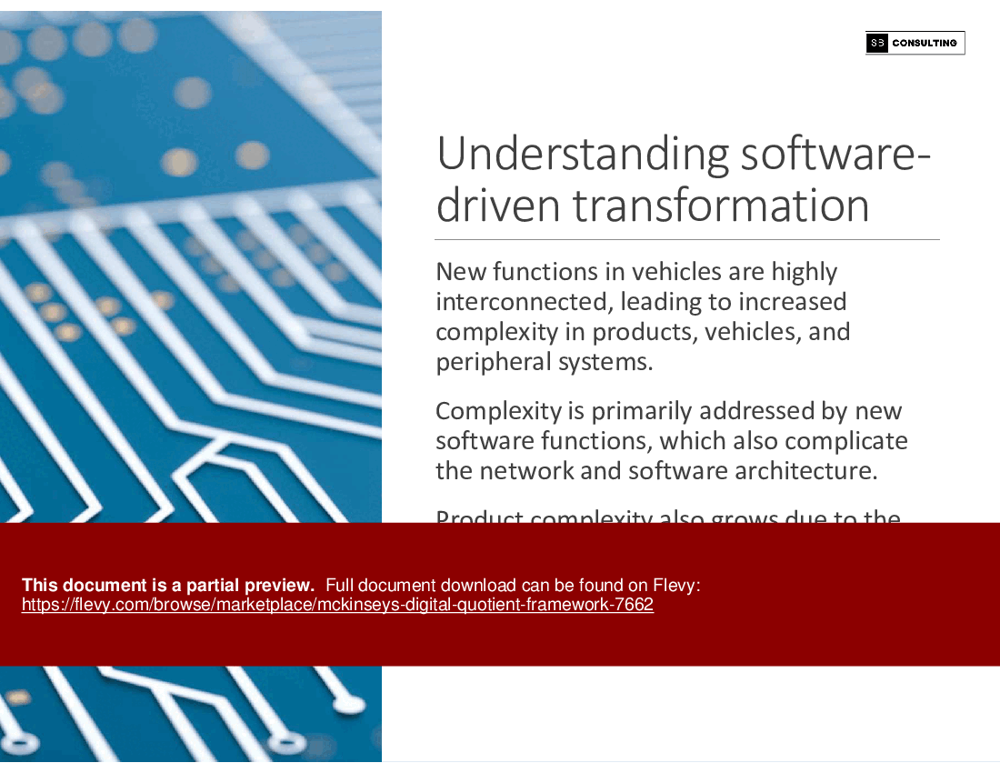 McKinsey's Digital Quotient Framework (155-slide PPT PowerPoint presentation (PPTX)) Preview Image