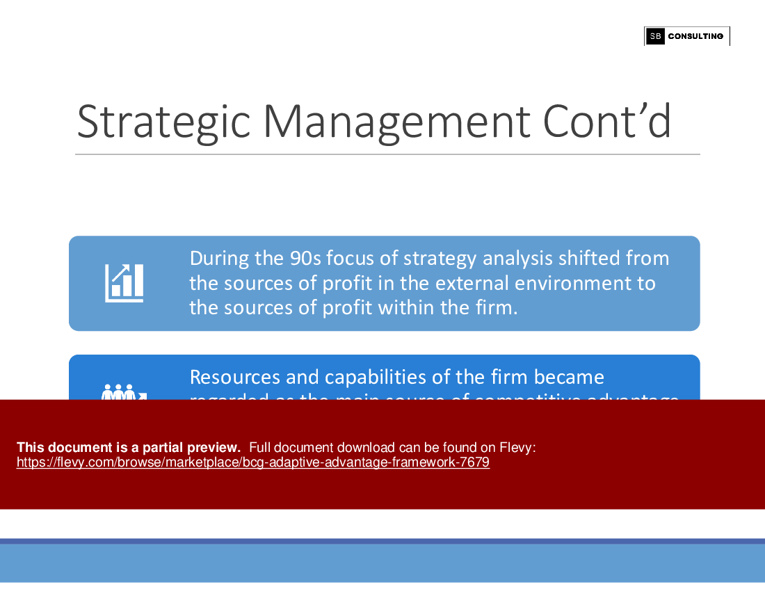BCG Adaptive Advantage Framework (202-slide PPT PowerPoint presentation (PPTX)) Preview Image