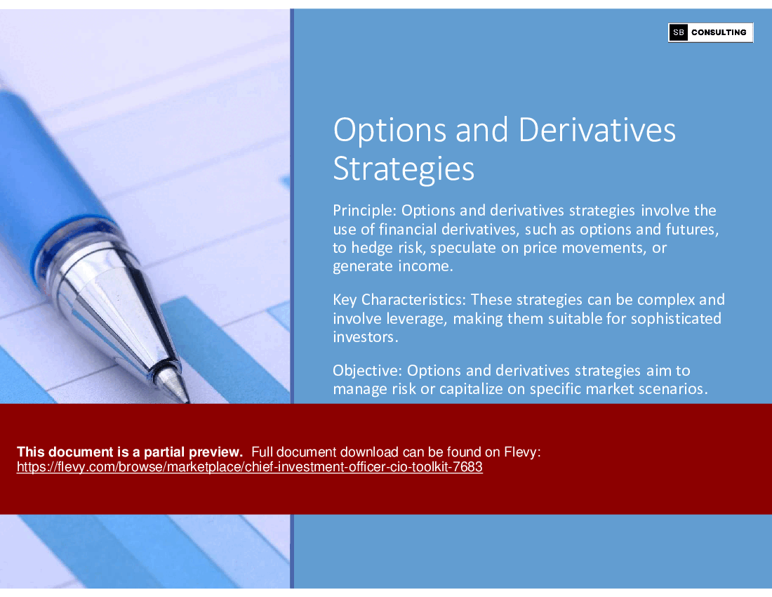 Chief Investment Officer (CIO) Toolkit (295-slide PPT PowerPoint presentation (PPTX)) Preview Image