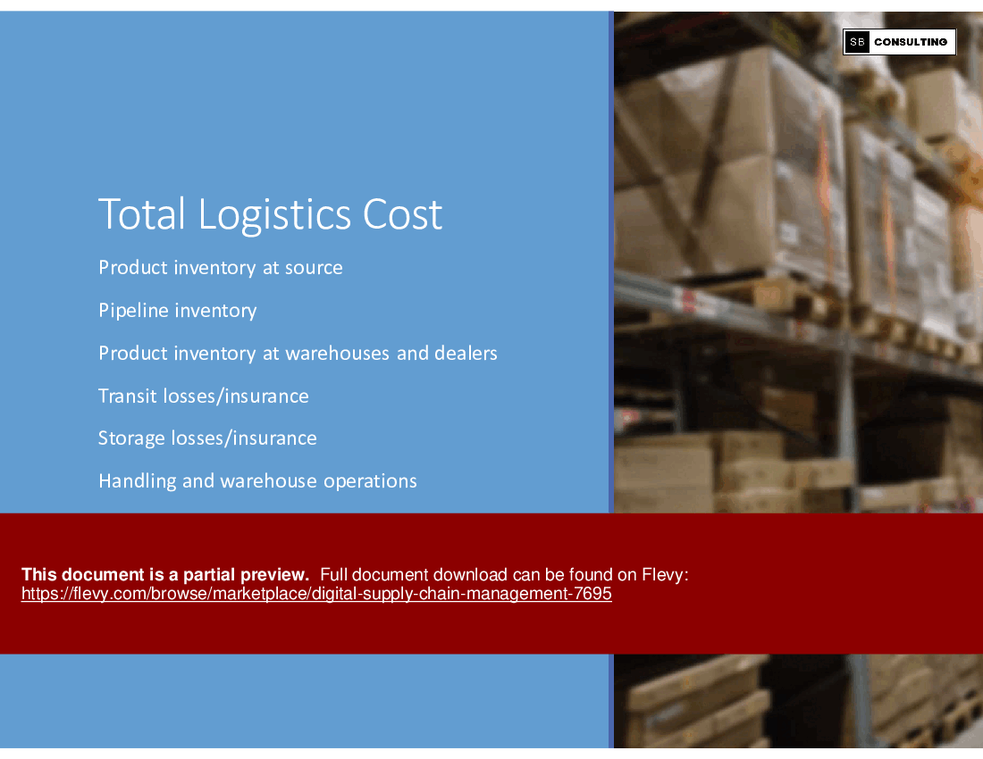 Digital Supply Chain Management (267-slide PPT PowerPoint presentation (PPTX)) Preview Image